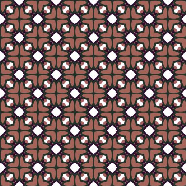 Geometrik şekilli kusursuz desen vektör çizimi