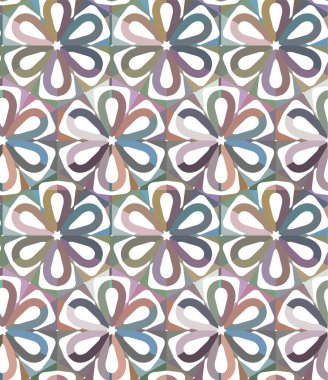 Geometrik şekilli kusursuz desen vektör çizimi