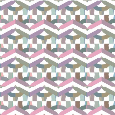 Geometrik şekilli kusursuz desen vektör çizimi