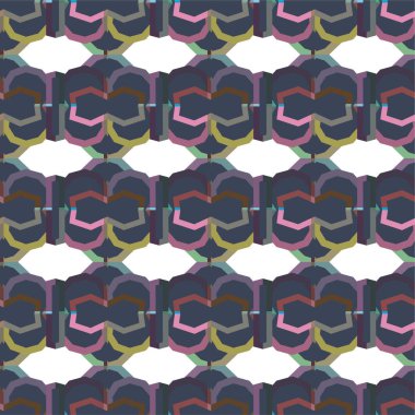 Geometrik dikişsiz desenlerin vektör çizimi, soyut duvar kağıdı arkaplanı 