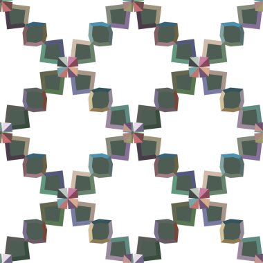 Geometrik dikişsiz desenlerin vektör çizimi, soyut duvar kağıdı arkaplanı 