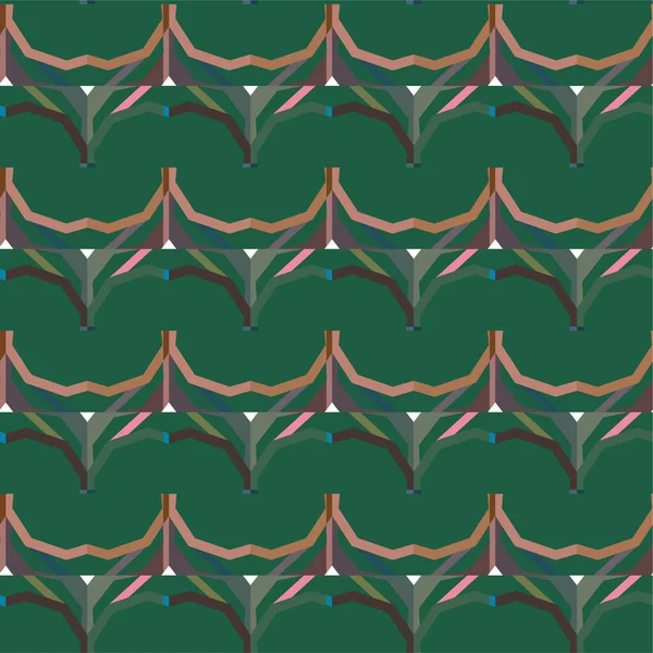 Geometrik şekilli kusursuz desen vektör çizimi