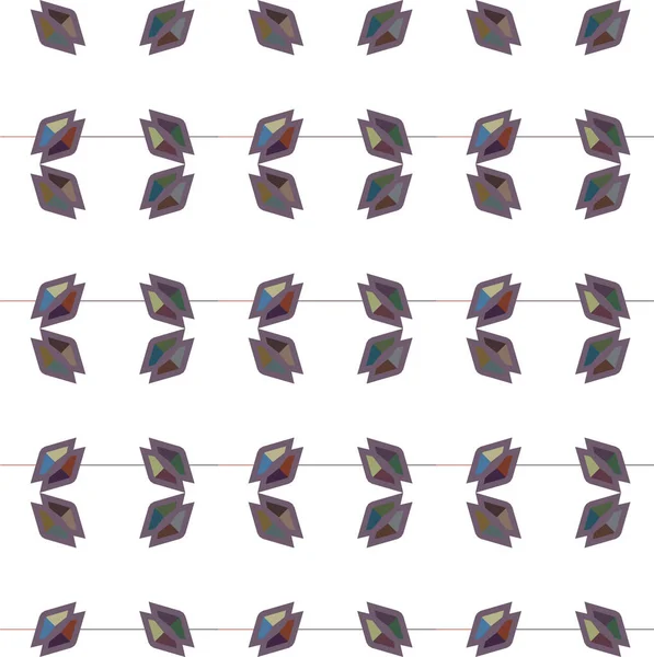 Абстрактний Геометричний Безшовний Візерунок Векторна Ілюстрація — стоковий вектор