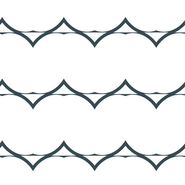 Nahtlose Muster Mit Geometrischen Formen Vektorillustration — Stockvektor