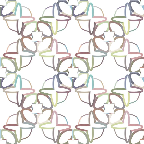 シームレスなパターンを持つ装飾的な華やかなテンプレート — ストックベクタ
