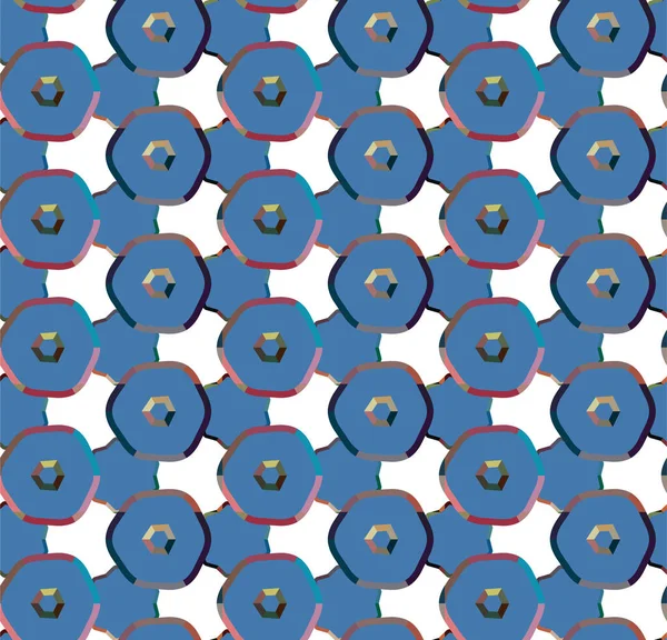 Geometrik şekilli kusursuz desen vektör çizimi