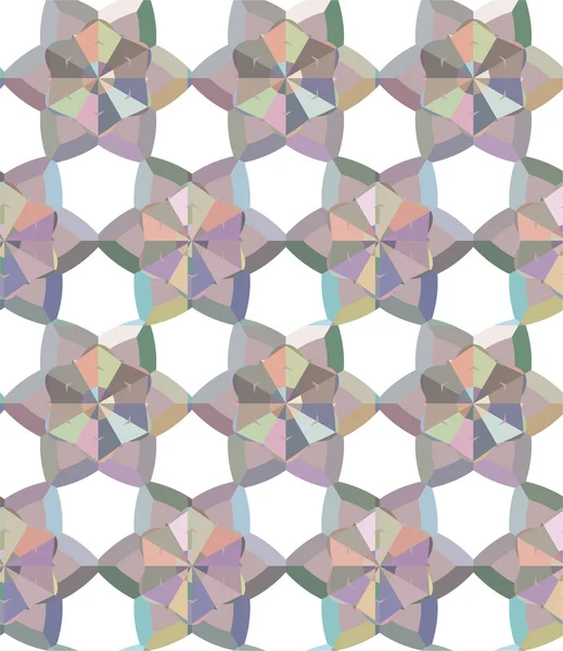 Kunstvolle Vorlage Mit Nahtlosem Muster Abstrakte Geometrische Vektorvorlage — Stockvektor