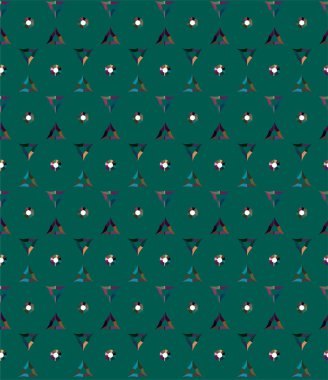 Geometrik şekilli kusursuz desen vektör çizimi