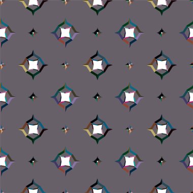 Kusursuz desenli dekoratif dekoratif şablon 