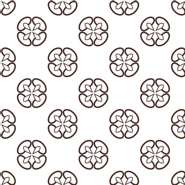 Kusursuz desenli dekoratif dekoratif şablon