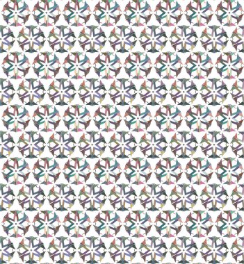 Geometrik şekilli kusursuz desen vektör çizimi