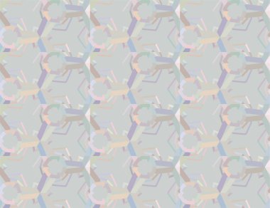 Geometrik şekilli kusursuz desen vektör çizimi