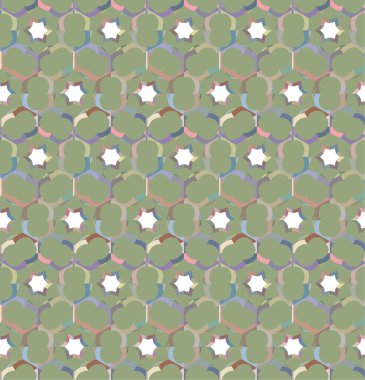 Kusursuz desenli dekoratif dekoratif şablon