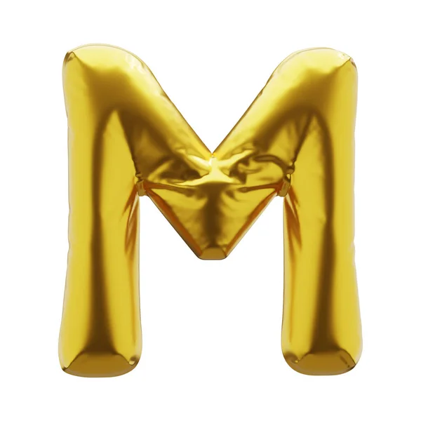 Inflatable Letter Golden Color Inflatable Symbols Golden Color Your Design — Stock Photo, Image