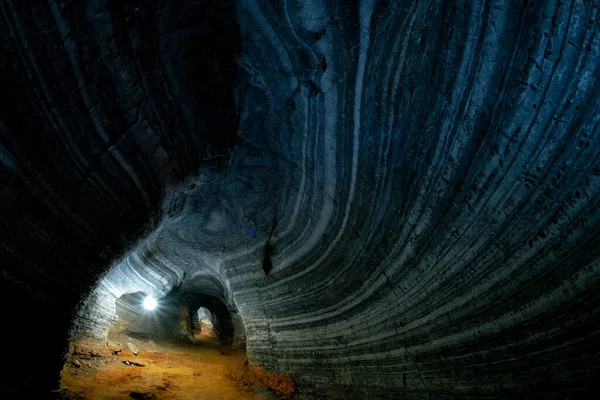 青の洞窟 中に素晴らしい岩壁を持つ自然洞窟 メーソット地区 タクシー州 — ストック写真