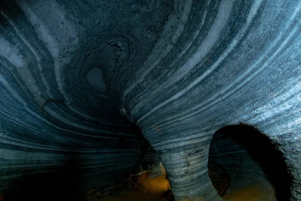 Grotta Azzurra Grotta Naturale Con Incredibile Parete Rocciosa All Interno — Foto Stock