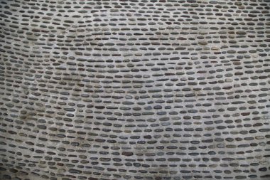 Bir küçük çakıl geçit çimento arka plan