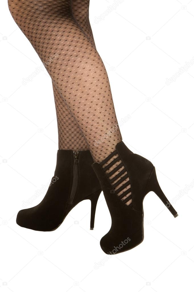 Y Mujeres Piernas En Bonito Negras Par Medias Altos Tacones De lOkTwPZiXu