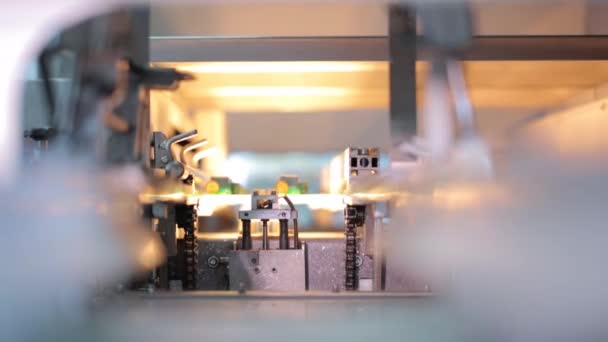 Fabricação de placas de circuito impresso eletrônico, placa de circuito impresso, PCB — Vídeo de Stock
