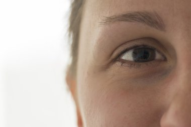 Kadın göz ayrıntılı