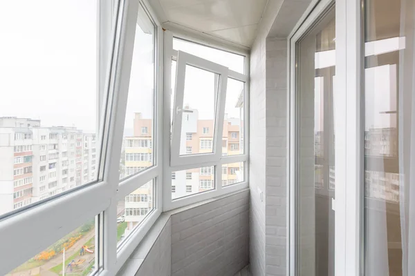 Fotografie Interioară Unui Balcon Gol Într Apartament — Fotografie, imagine de stoc