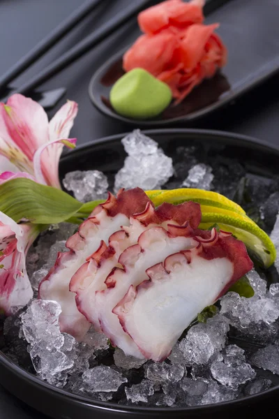 Octopus sashimi, japanese couisine — Stock Photo, Image