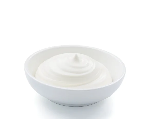 Kleiner Topf Mayonnaise, isoliert, — Stockfoto