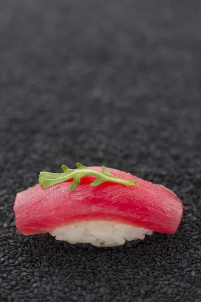 Japon mutfağı. Suşi taze malzemelerle. — Stok fotoğraf