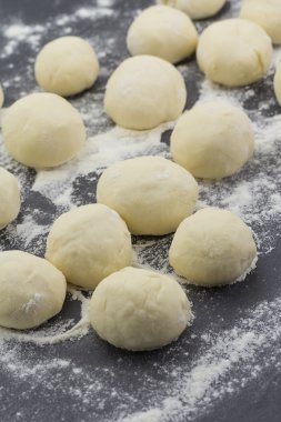 Asya mutfağı. Pirinç hamur (toplar). Ekmek.