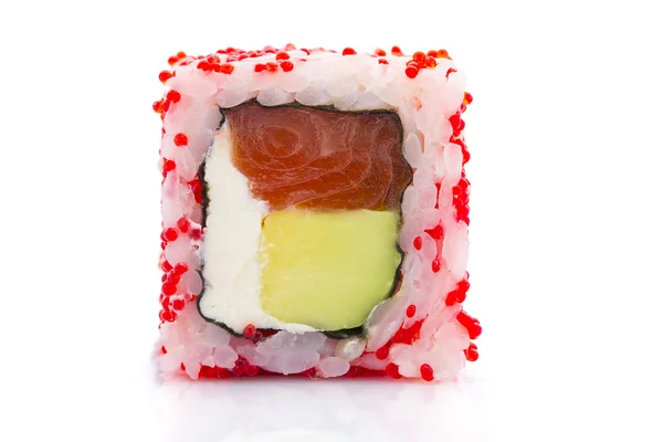 Cozinha japonesa. Sushi com ingredientes frescos . — Fotografia de Stock