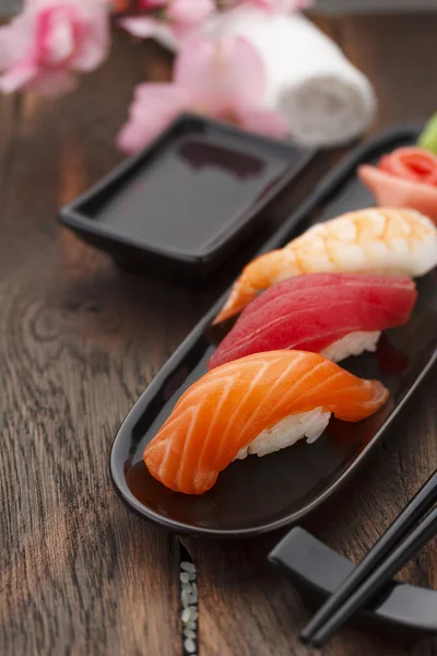 Japanse keuken. Sushi — Stockfoto