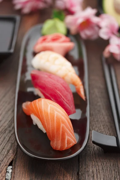 Japansk mat. Sushi – stockfoto