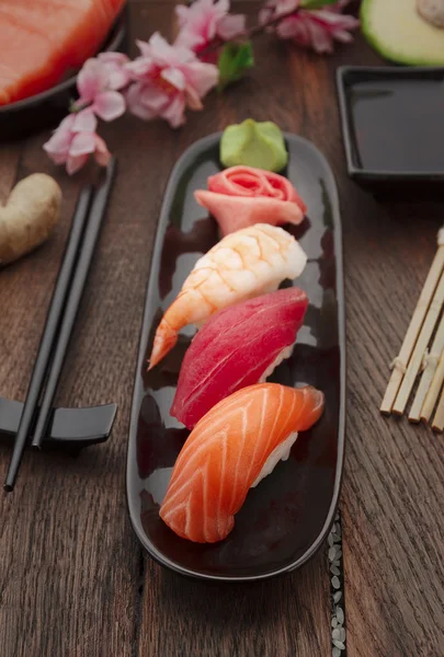 Japon mutfağı. Suşi — Stok fotoğraf