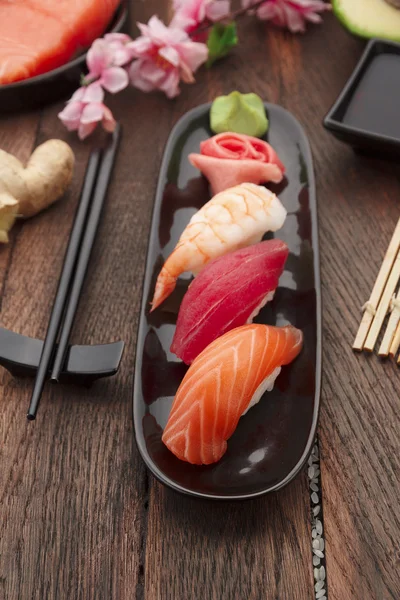Japanische Küche. Sushi — Stockfoto
