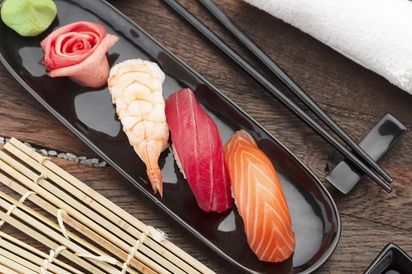 Japanse keuken. Sushi — Stockfoto