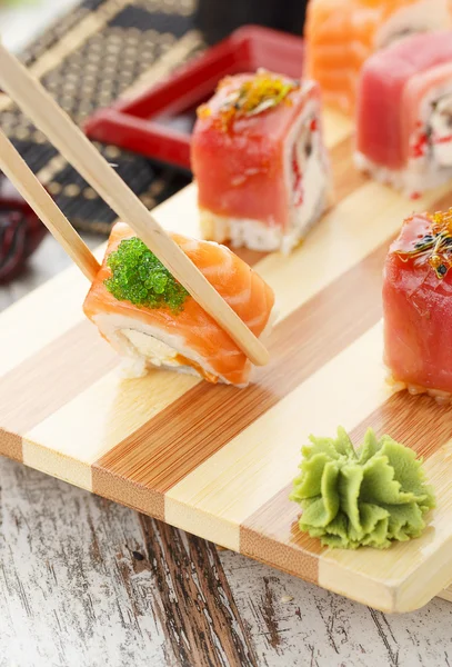 Cocina japonesa. Sushi. —  Fotos de Stock