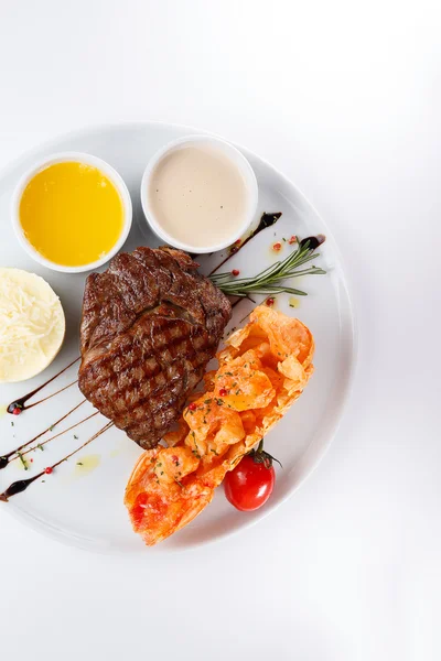 Bife suculento de carne — Fotografia de Stock