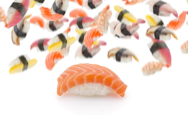 Cocina japonesa. Sushi nigiri aislado — Foto de Stock