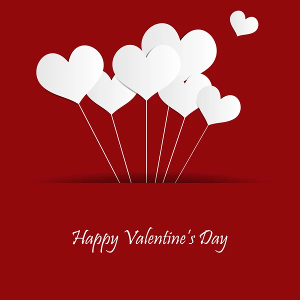 Dia dos Namorados Balões Coração —  Vetores de Stock