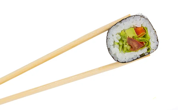 Sushi isolato su sfondo bianco — Foto Stock