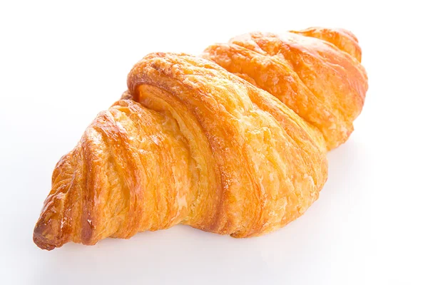 Fresh croissant isolated on white background — Stock Photo, Image