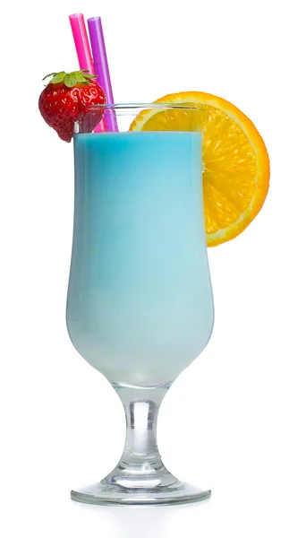 Čerstvý mléčný koktejl izolovaných na bílém pozadí — Stock fotografie