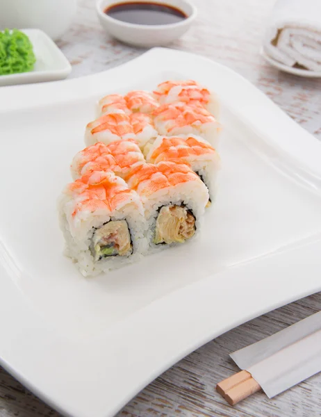 Cocina japonesa. Sushi. . — Foto de Stock