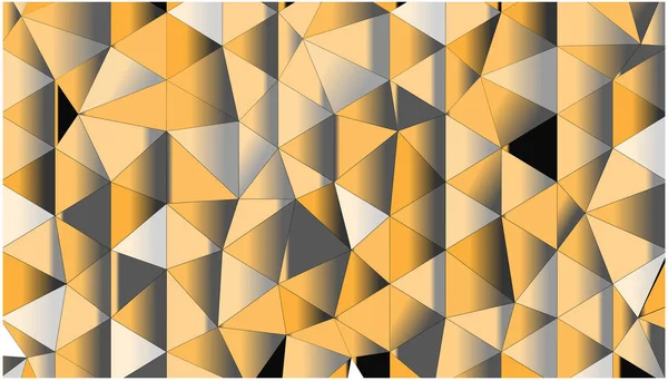Fundo Moderno Diferentes Triângulos Cores Amarelo Cinza Ilustração Vetorial —  Vetores de Stock