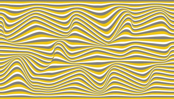 Abstract Background Wavy Yellow Gray Lines Futuristic Illustration — Stock Photo, Image