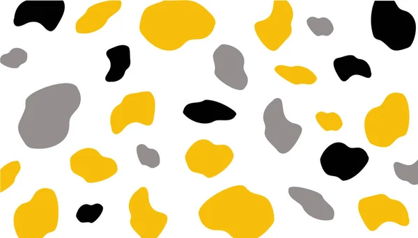 Абстрактный Фон Черных Желтых Синих Пятен Творческая Иллюстрация — стоковое фото