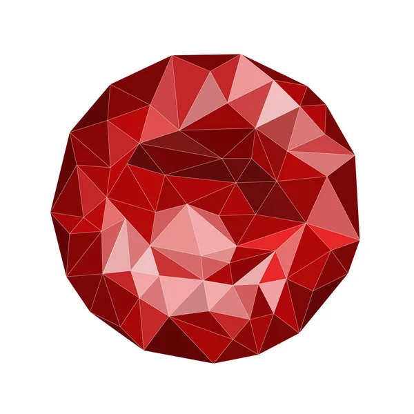 Blood Red Cell Polygonal Graphics — Stock Photo, Image