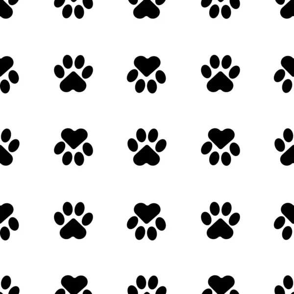 Πιόνια Γάτας Σκύλου Κουταβιού Απρόσκοπτη Μοτίβο Αποτύπωμα Ζώου Για Κλινοσκεπάσματα — Φωτογραφία Αρχείου