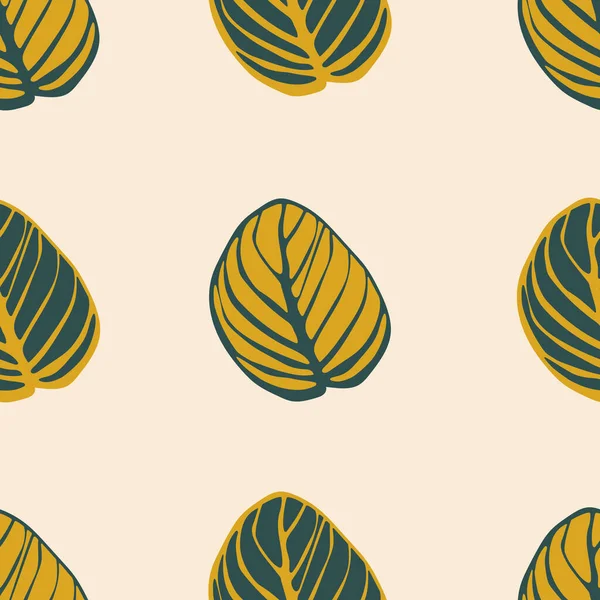 Płynny Wzór Paski Żółte Zielone Liście Różowym Tle Drukowania Tekstyliach — Zdjęcie stockowe