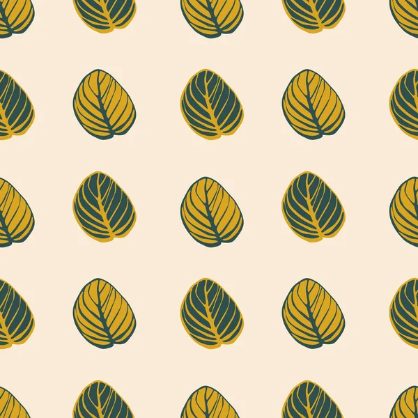 Zökkenőmentes Minta Csíkos Sárga Zöld Levelek Rózsaszín Alapon Textil Szövet — Stock Fotó